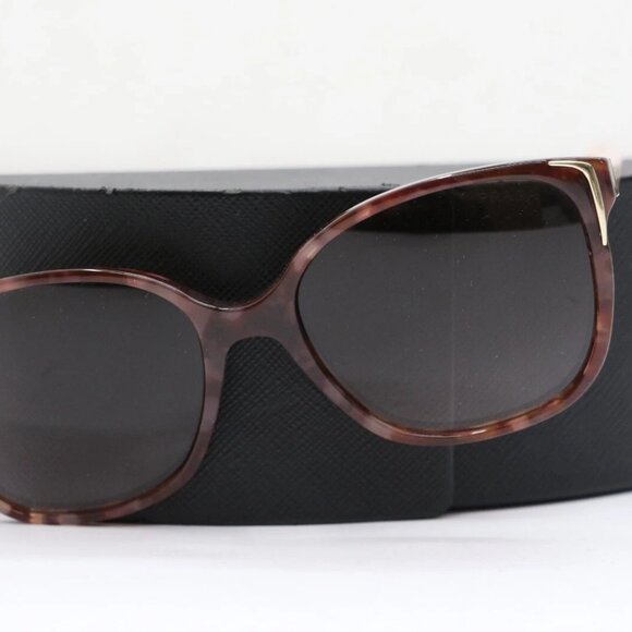 Prada Women's SPR01O 55 17 UE0-0A6 Spotted Brown Pink/Brown Graidient Sunglasses - Picture 3 of 16